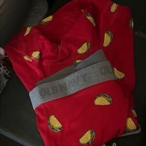 Old Navy Red Boxers with Taco Print